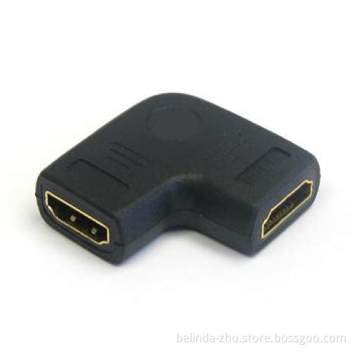 HDMI Female to Female Vertical Flat Coupler/Adapter/Connector 90 Degree
